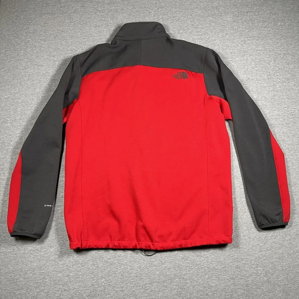 The North Face Jacket Mens XL Red Gray Basic Jacket FlashDry Full Zip Pockets